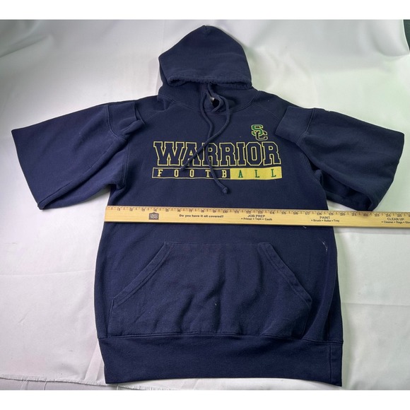 Vintage South Central Warriors Football Hoodie Badger Sport Green Gold Small S - Picture 8 of 11